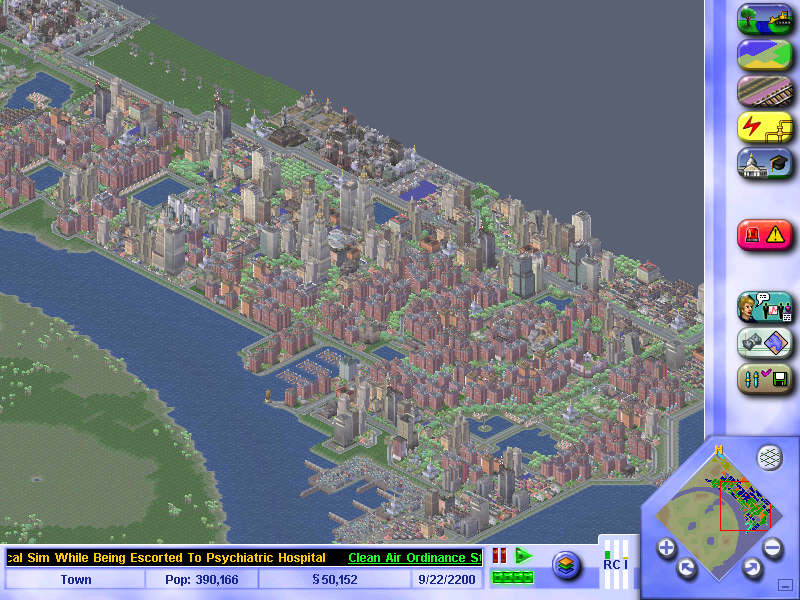 Интересная стратегия развития города в SimCity